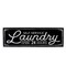 Northlight Metal "Laundry" Sign Wall Decor - 36" - Black and White